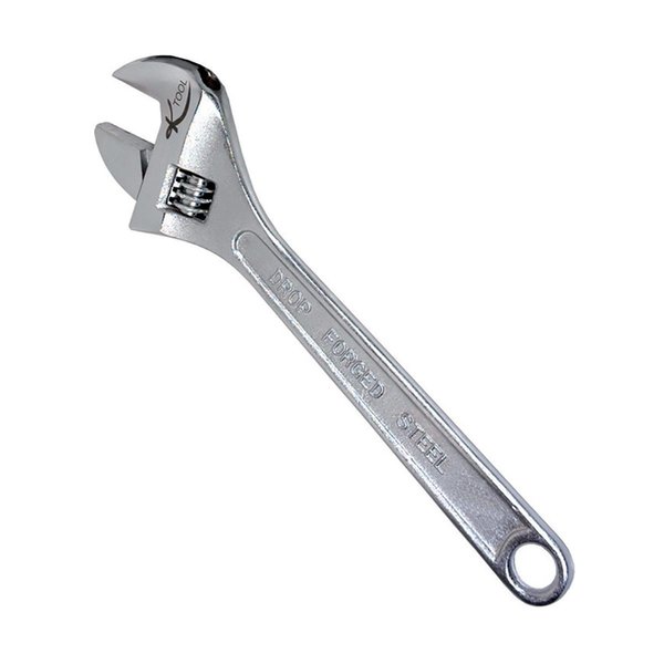 K-Tool International Wrench, Adjustable, 8", Finish: Chrome plated KTI-48008